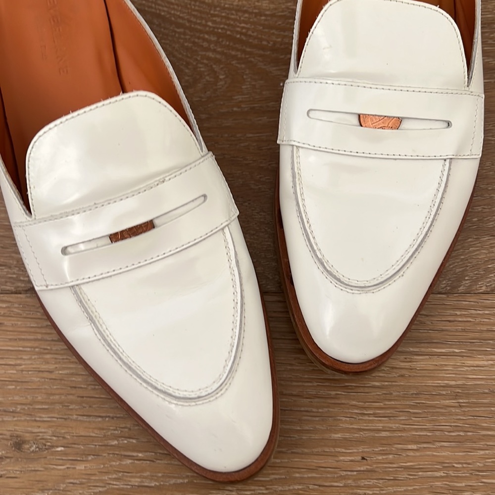 Loafers-Slides Women’s White Loafers Slides - image 2